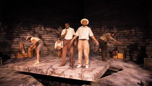 In 2014, Penumbra staged The Ballad of Emmett Till, a play based on the 1955 brutal murder of a 14-year-old boy in Mississippi who was accused of flirting with a white woman. Photo courtesy of Penumbra Theatre Company / Allen Weeks
