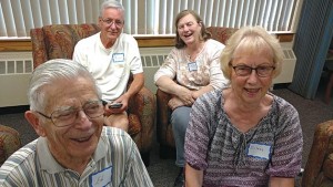Former caregivers meet at a Roseville church for a support group organized by the new Dementia Caregiver Re-Entry Initiative.